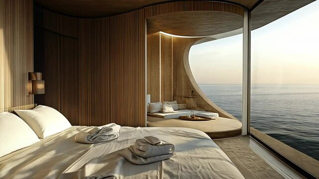 Oceanfront Bedroom:Luxury Suite with Stunning Sea View