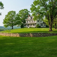 Obraz premium view of mountain house