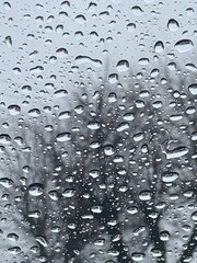 drops of water on the window