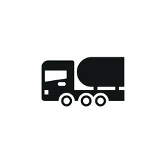 Tanker truck icon. Simple tanker truck icon for social media, app and web design. Vector illustration.