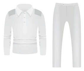 Naklejka premium T shirt and pants. vector illustration