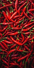 Spicy Peppers Close-Up