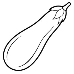 Eggplant out line vector