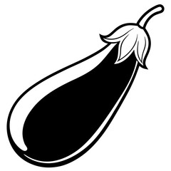 Eggplant out line vector