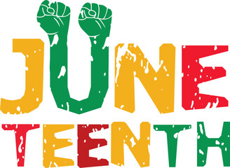 
Juneteenth World Lettering
