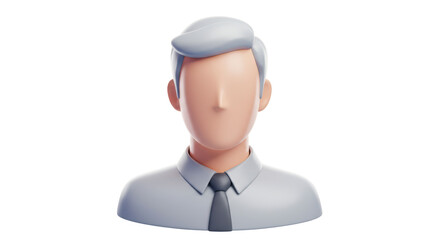 Isolated Man Avatar 3D