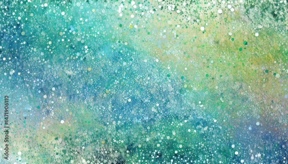 Aufkleber abstract green blue watercolor texture with soft speckled spray and organic gradient for web design,