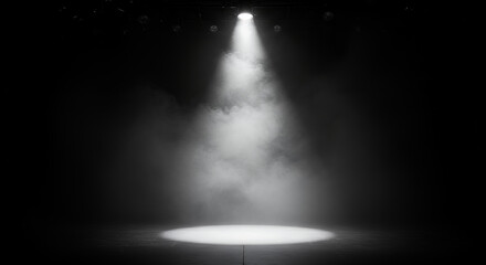 Spotlight Drama: Captivating Stage Illumination & Atmospheric Fog - Dramatic Lighting, Theatrical Effects, Performance Art, & Visual Storytelling