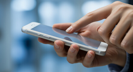 Using Phone: Mobile Technology, Touching Screen, Connectivity. Stay Connected!