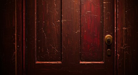 Abstract Oil Painting of a Door – Opportunity and Isolation