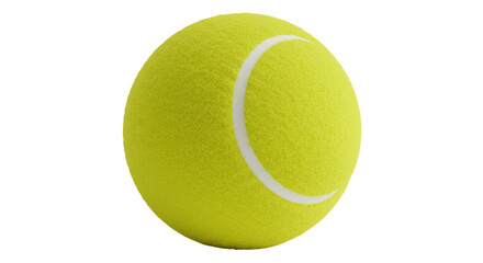 Isolated Yellow Tennis Ball
