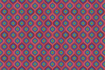 Gypsy pattern tribal ethnic motifs geometric vector background. Doodle gypsy geometric shapes sprites tribal motifs clothing fabric textile print traditional design with triangles
