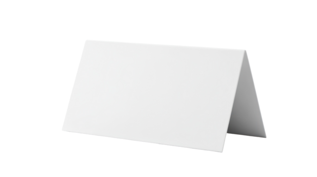 White Paper Desk Calendar Isolated on Transparent Background

