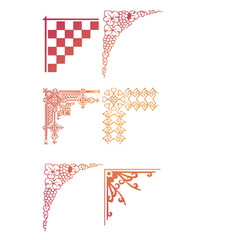 Elegant Corner Ornament Vector Set – Vintage & Decorative Borders