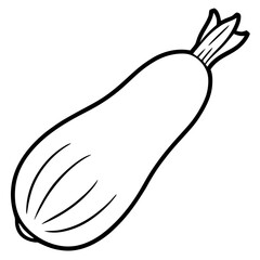 Daikon out line vector 
