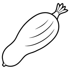 Daikon out line vector 