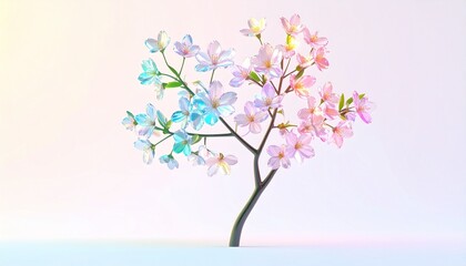 Fototapeta premium Sparkling Blossom Illustration