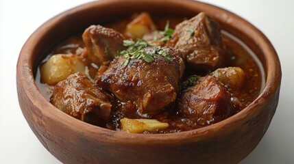 Hearty stew in a rustic bowl (27)
