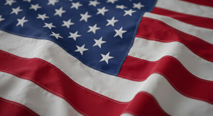 Obraz premium American Flag: Stars & Stripes Forever! Patriotic Symbol of Freedom, Independence, & Pride - USA, United States, Glory, Representation