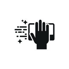 Cleaning wipe icon. Simple cleaning wipe icon for social media, app and web design. Vector illustration.