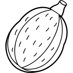 Minimalist Jicama Line Art Vector