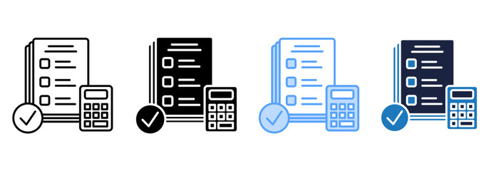 Calculator best multistyle icon sheet collection