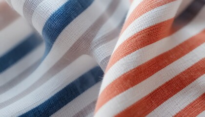 Obraz premium Striped Fabric Texture Close Up