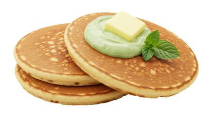 Isolated Stack of Pancakes