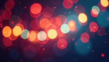 Abstract blurred bokeh lights, vibrant colors, festive background , background, shade