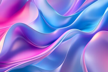 Fototapeta premium Abstract Iridescent Waves Background