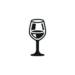 Wine Glass icon. Simple Wine Glass icon for social media, app and web design. Vector illustration.