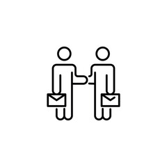 Partnership icon. Simple partnership icon for social media, app and web design. Vector illustration.