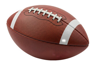 American Football Closeup Image on Transparent background