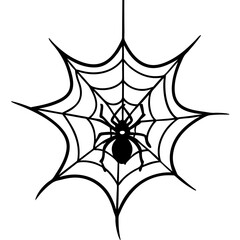 spider and web