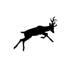 Obraz premium Deer silhouette illustration