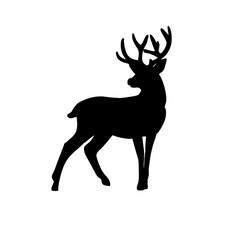 Deer silhouette illustration