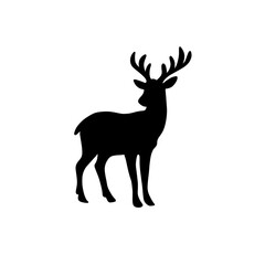 Deer silhouette vector illustration