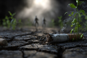 Obraz premium Powerful Anti-Smoking Visuals for World No-Tobacco Day Awareness