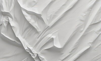 Obraz premium Creased white paper poster, deeply wrinkled texture , damaged, creased, abstract