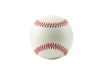 Baseball Ball Image Closeup View on Transparent background