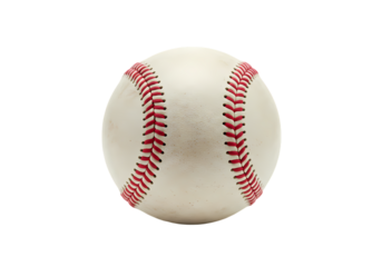Baseball HighQuality Image of a Classic Baseball on Transparent background