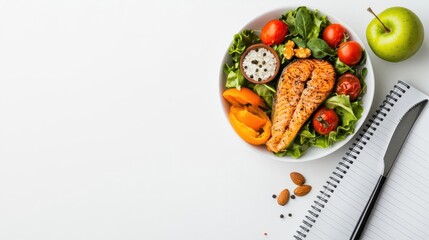 Keto meal planner with lowcarb, highfat meal tracking sections