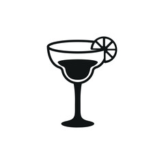 Margarita glass icon. Simple margarita glass icon for social media, app and web design. Vector illustration.