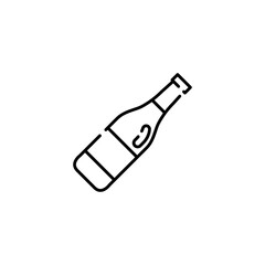 Wine bottle icon. Simple wine bottle icon for social media, app and web design. Vector illustration.