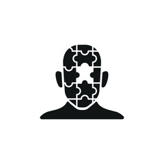Mind Puzzle icon. Simple mind puzzle icon for social media, app and web design. Vector illustration.