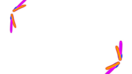 Abstract Neon Light Trails on Black Background