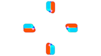 Abstract Colorful Geometric Pattern on Black Background