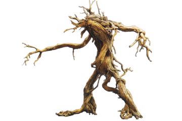 Ancient, gnarled tree being