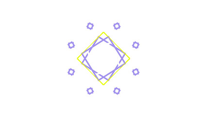 Intricate Geometric Design with a Central Diamond Motif