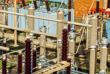 Power Transformer in High Voltage Electrical Outdoor Substation